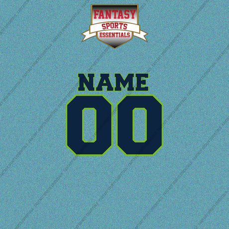 Seattle Seahawks Personalized Current Name and Number Car Decals