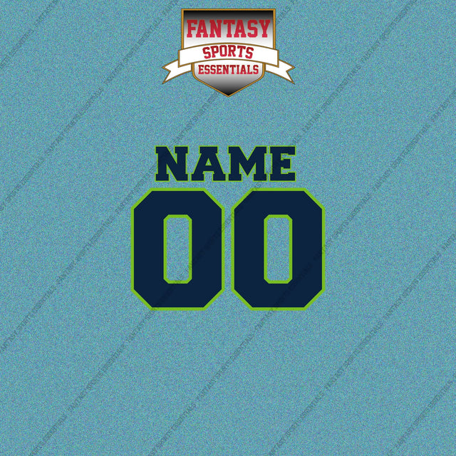 Seattle Seahawks Personalized Current Name and Number Car Decals