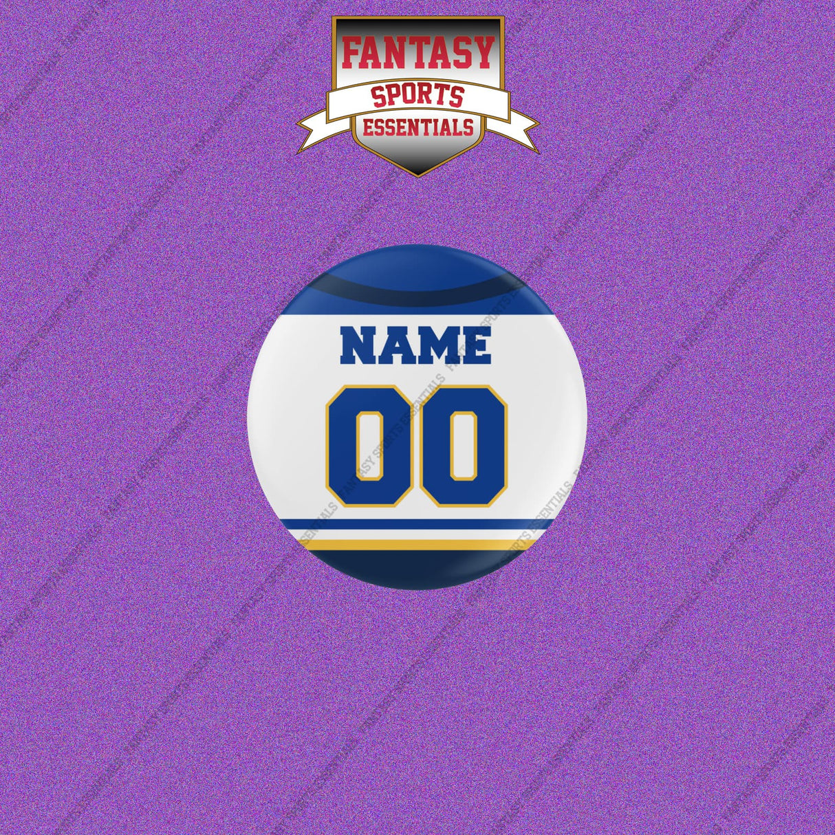 St. Louis Blues Personalized Current Away Jersey Buttons