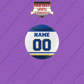 St. Louis Blues Personalized Current Away Jersey Buttons