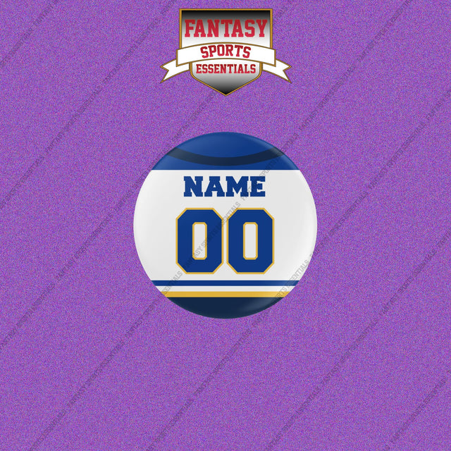 St. Louis Blues Personalized Current Away Jersey Buttons