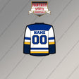 St. Louis Blues Personalized Current Away Jersey Magnets