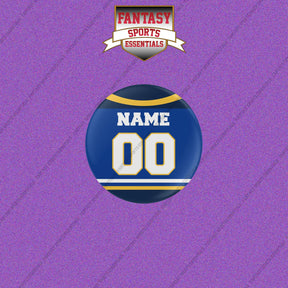 St. Louis Blues Personalized Current Home Jersey Buttons
