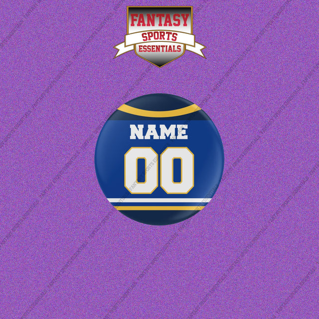 St. Louis Blues Personalized Current Home Jersey Buttons