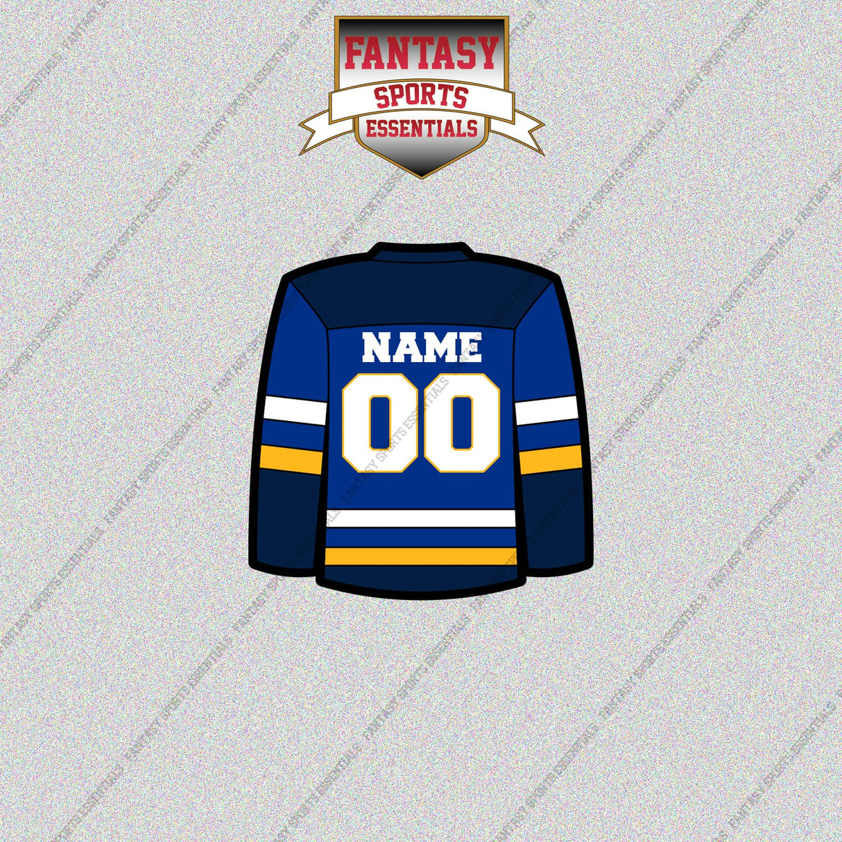 St. Louis Blues Personalized Current Home Jersey Glossy Stickers