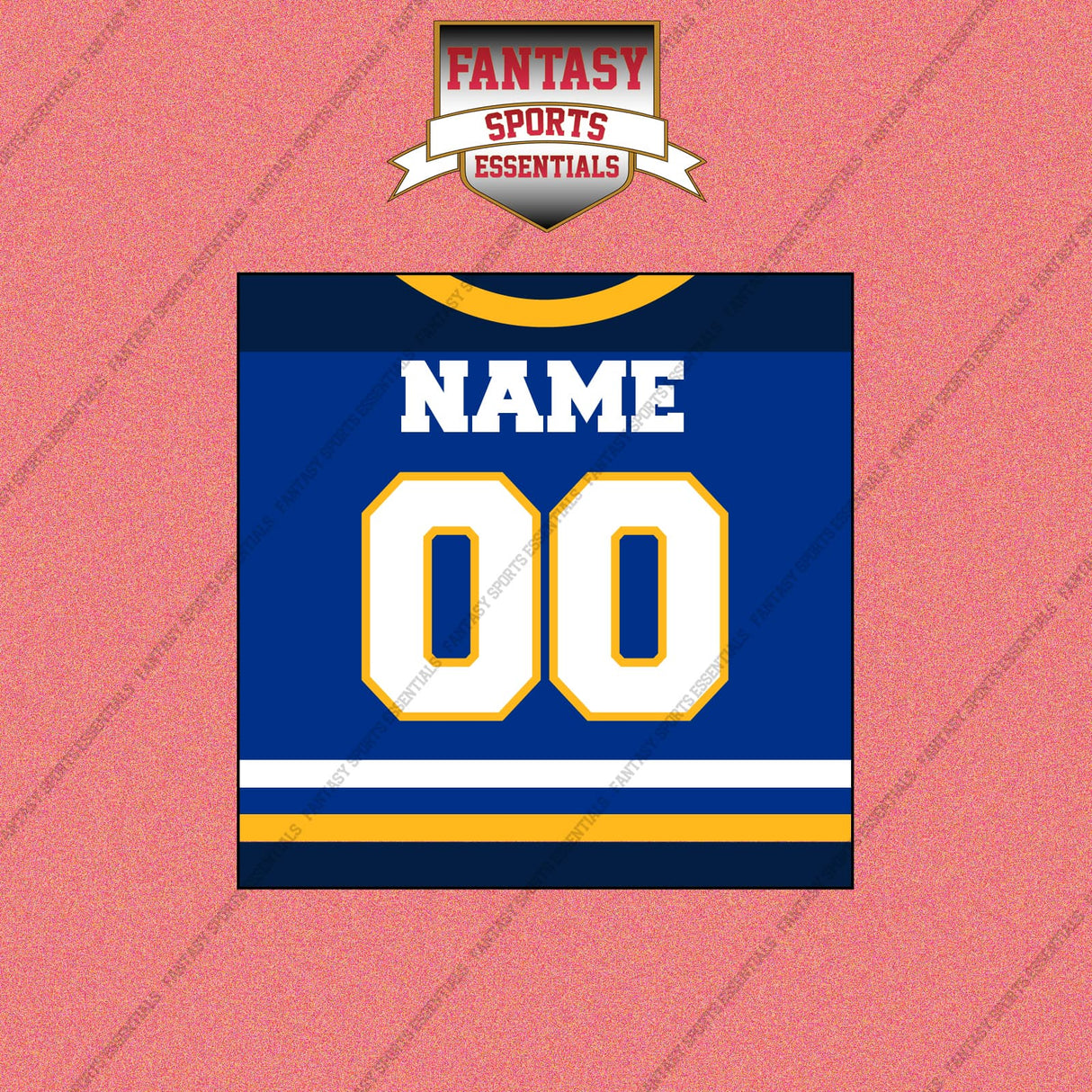 St. Louis Blues Personalized Current Home Jersey Wall Art Prints