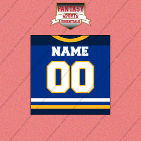 St. Louis Blues Personalized Current Home Jersey Wall Art Prints