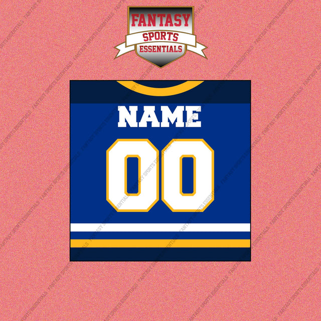 St. Louis Blues Personalized Current Home Jersey Wall Art Prints