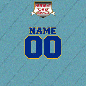 St. Louis Blues Personalized Current Name and Number Car Decals