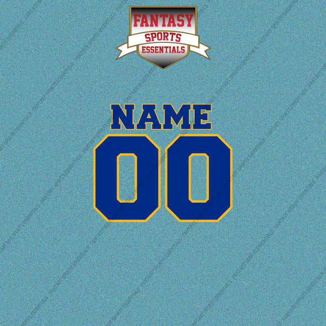 St. Louis Blues Personalized Current Name and Number Car Decals