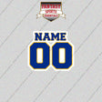 St. Louis Blues Personalized Current Name and Number Glossy Stickers