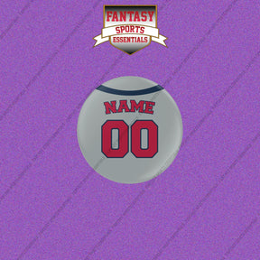 St. Louis Cardinals Personalized Current Away Jersey Buttons