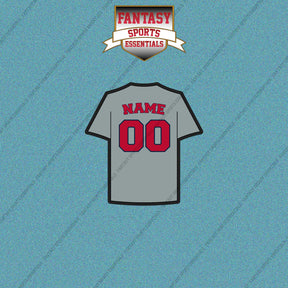 St. Louis Cardinals Personalized Current Away Jersey Car Decals