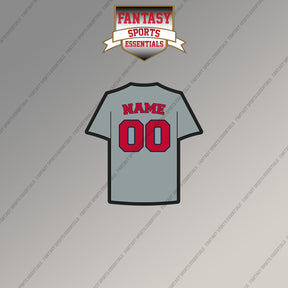 St. Louis Cardinals Personalized Current Away Jersey Magnets