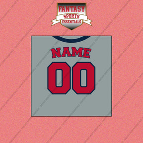 St. Louis Cardinals Personalized Current Away Jersey Wall Art Prints