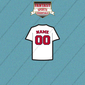 St. Louis Cardinals Personalized Current Home Jersey Car Decals