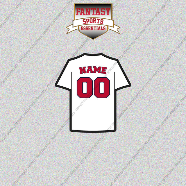 St. Louis Cardinals Personalized Current Home Jersey Glossy Stickers