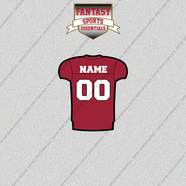 Stanford Cardinal Football Personalized Home Jersey Glossy Stickers