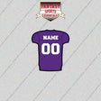 TCU Horned Frogs Football Personalized Home Jersey Glossy Stickers