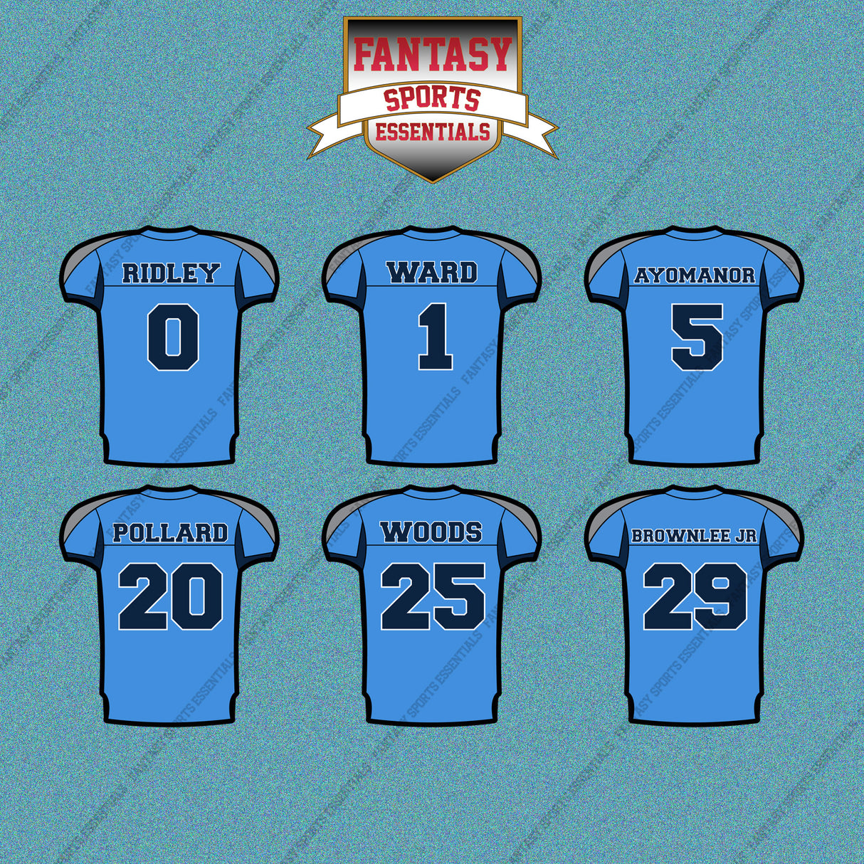 Tennessee Titans 2025 Home Jersey Car Decals (Choose Your Player) Page 1