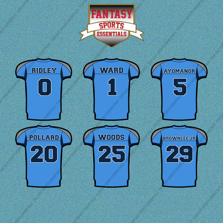 Tennessee Titans 2025 Home Jersey Car Decals (Choose Your Player) Page 1