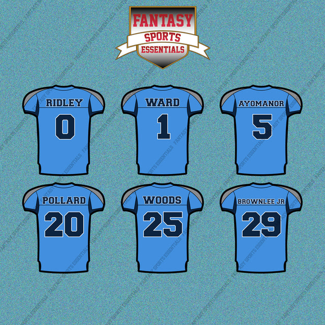 Tennessee Titans 2025 Home Jersey Car Decals (Choose Your Player) Page 1