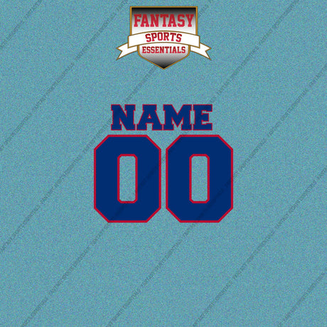 Texas Rangers Personalized Current Name and Number Car Decals