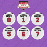 Tampa Bay Buccaneers 2025 Away Jersey Button Pins (Choose Your Player) Page 1