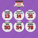 Tampa Bay Buccaneers 2025 Away Jersey Button Pins (Choose Your Player) Page 2