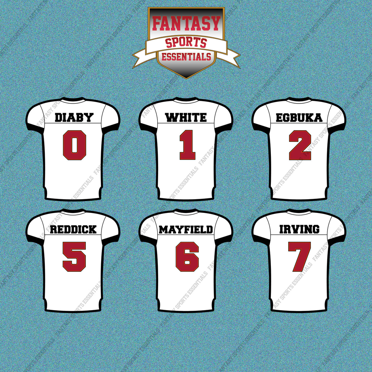 Tampa Bay Buccaneers 2025 Away Jersey Car Decals (Choose Your Player) Page 1