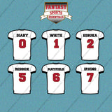 Tampa Bay Buccaneers 2025 Away Jersey Car Decals (Choose Your Player) Page 1