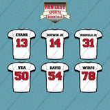 Tampa Bay Buccaneers 2025 Away Jersey Car Decals (Choose Your Player) Page 2