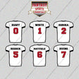 Tampa Bay Buccaneers 2025 Away Jersey Glossy Stickers (Choose Your Player) Page 1
