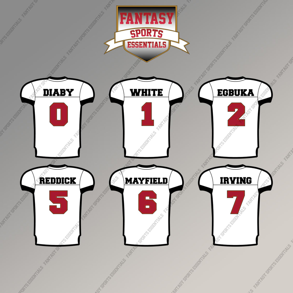 Tampa Bay Buccaneers 2025 Away Jersey Magnets (Choose Your Player) Page 1