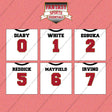 Tampa Bay Buccaneers 2025 Away Jersey Wall Art Prints (Choose Your Player) Page 1