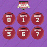 Tampa Bay Buccaneers 2025 Home Jersey Button Pins (Choose Your Player) Page 1