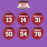 Tampa Bay Buccaneers 2025 Home Jersey Button Pins (Choose Your Player) Page 2