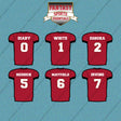 Tampa Bay Buccaneers 2025 Home Jersey Car Decals (Choose Your Player) Page 1