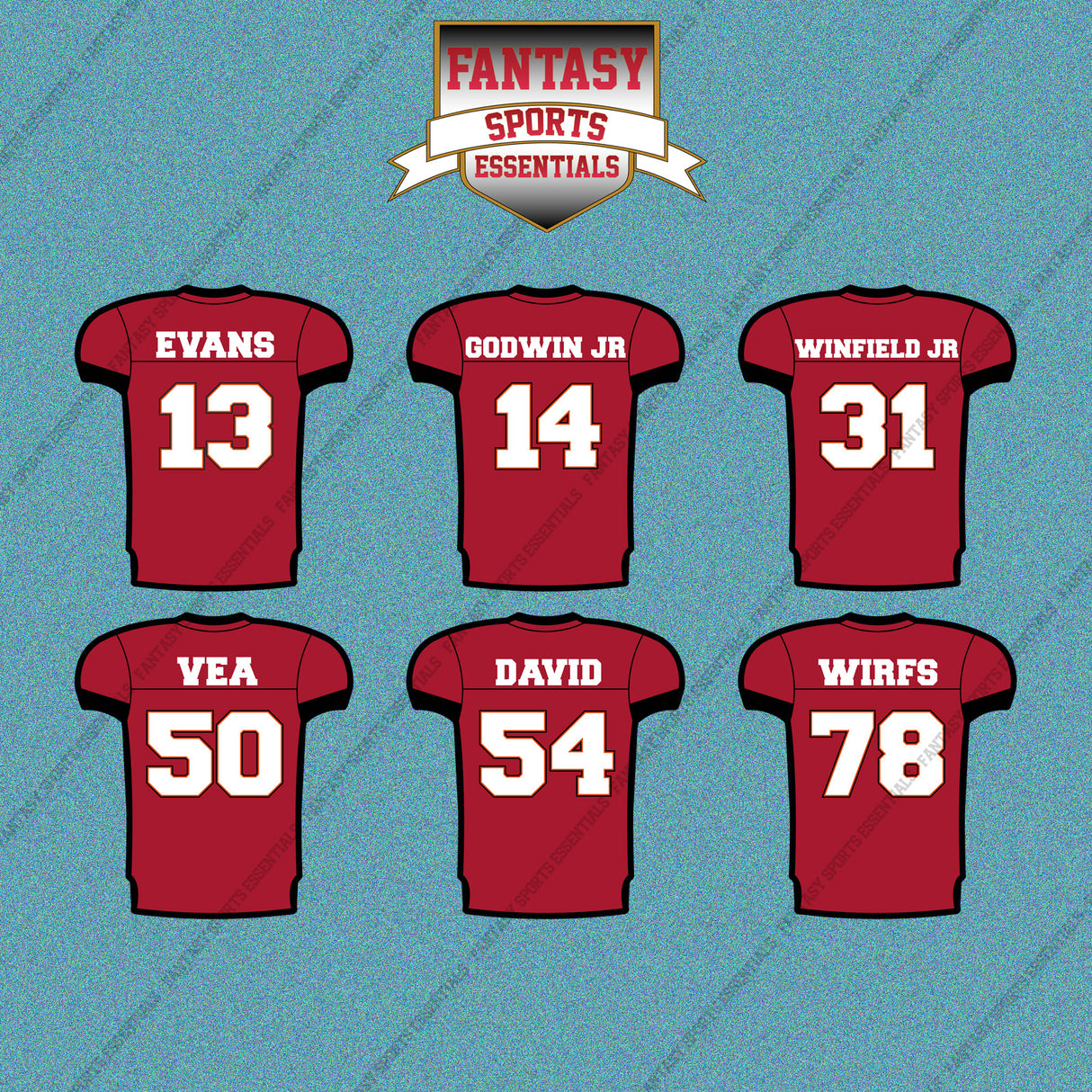 Tampa Bay Buccaneers 2025 Home Jersey Car Decals (Choose Your Player) Page 2