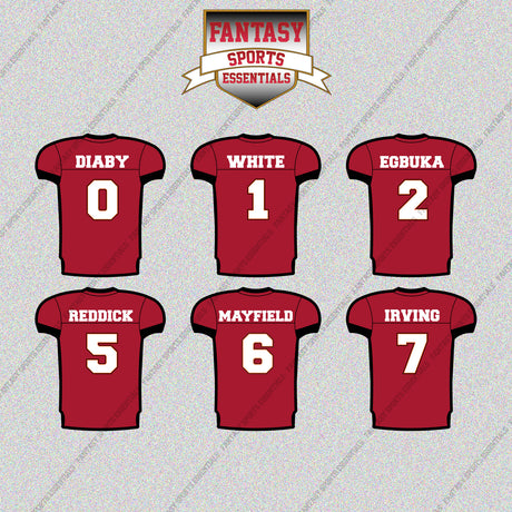 Tampa Bay Buccaneers 2025 Home Jersey Glossy Stickers (Choose Your Player) Page 1
