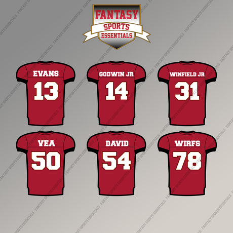 Tampa Bay Buccaneers 2025 Home Jersey Magnets (Choose Your Player) Page 2