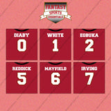 Tampa Bay Buccaneers 2025 Home Jersey Wall Art Prints (Choose Your Player) Page 1