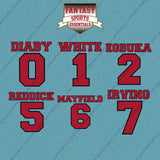 Tampa Bay Buccaneers 2025 Name and Number Car Decals (Choose Your Player) Page 1