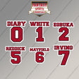Tampa Bay Buccaneers 2025 Name and Number Magnets (Choose Your Player) Page 1