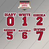 Tampa Bay Buccaneers 2025 Name and Number Magnets (Choose Your Player) Page 1
