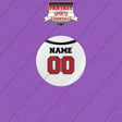 Tampa Bay Buccaneers Personalized Current Away Jersey Buttons