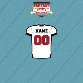 Tampa Bay Buccaneers Personalized Current Away Jersey Car Decals