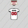 Tampa Bay Buccaneers Personalized Current Away Jersey Glossy Stickers