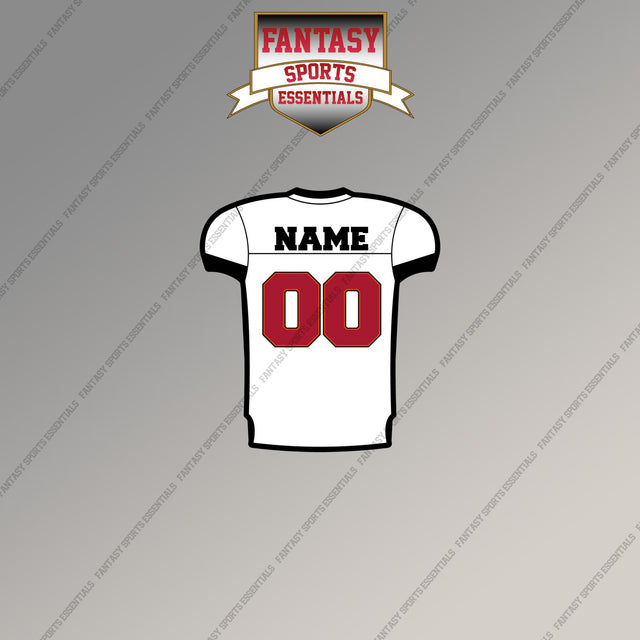 Tampa Bay Buccaneers Personalized Current Away Jersey Magnets