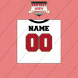 Tampa Bay Buccaneers Personalized Current Away Jersey Wall Art Prints